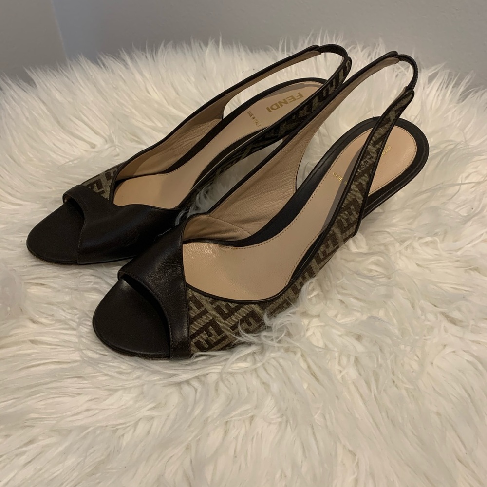 Fendi Zucca Heels